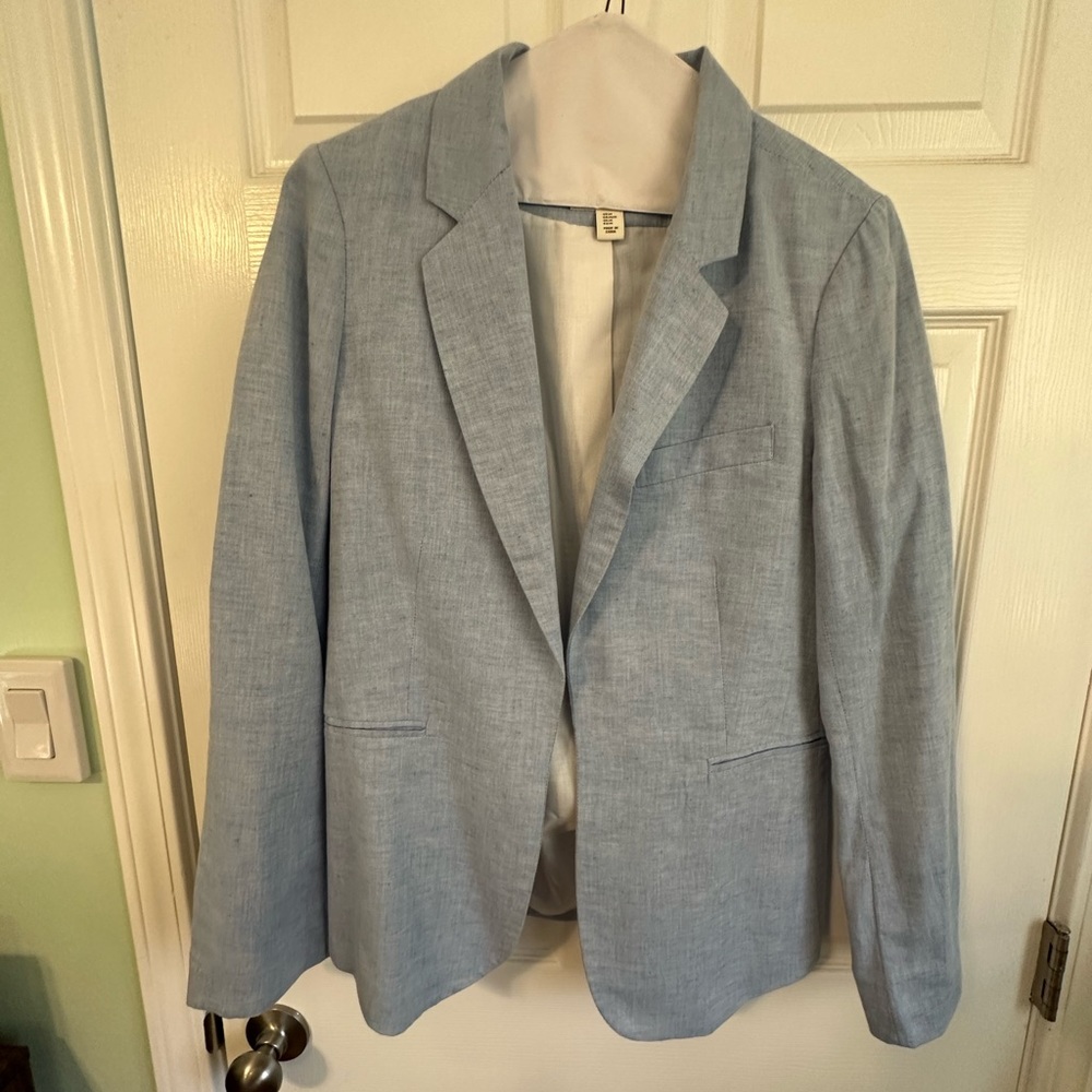 Blue Linen Mercer & Madison Blazer